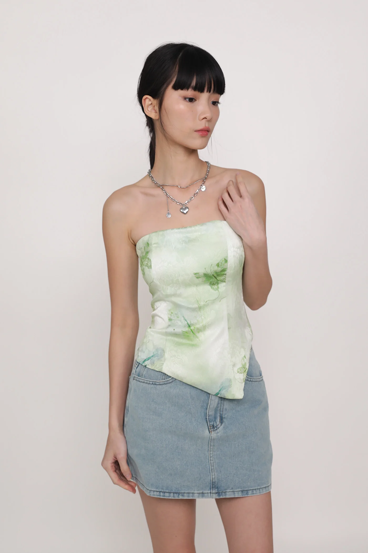 Willow Asymmetrical Tube Padded Top - Image 10