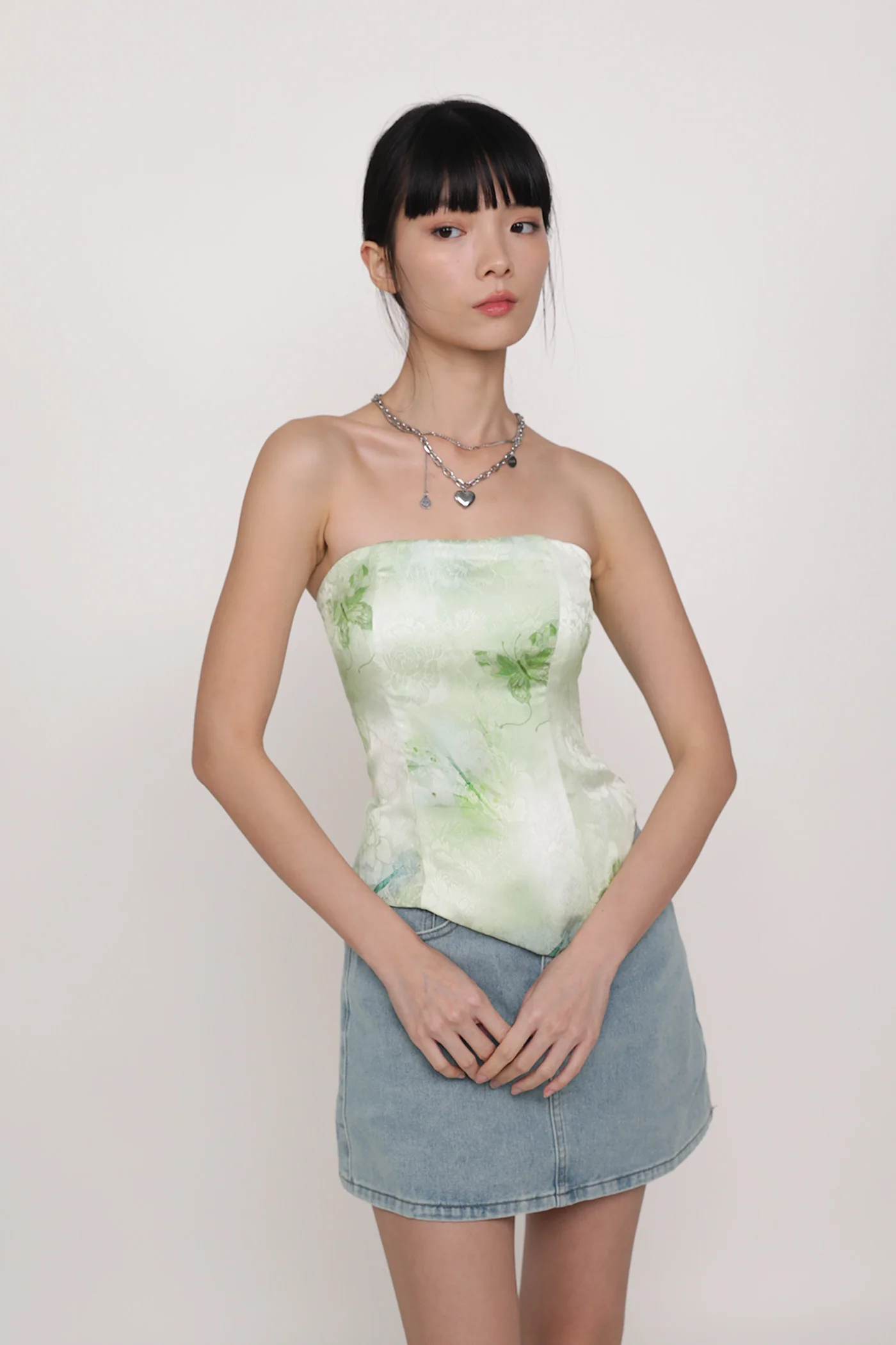 Willow Asymmetrical Tube Padded Top - Image 12