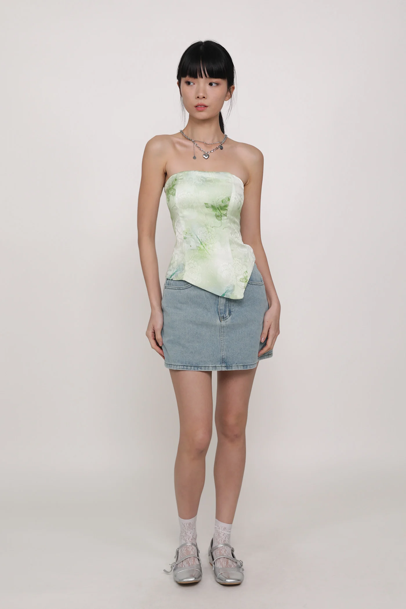 Willow Asymmetrical Tube Padded Top - Image 8