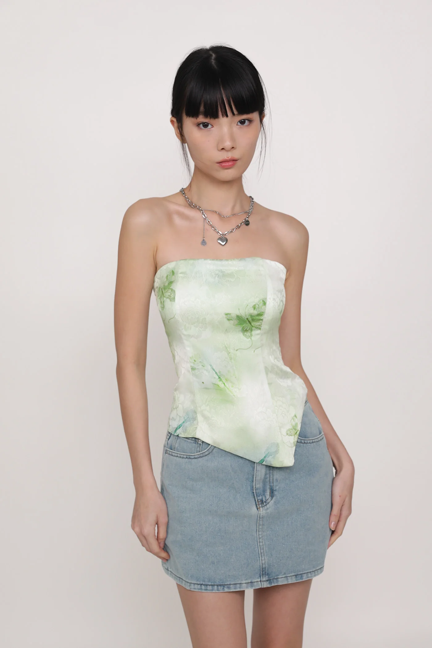 Willow Asymmetrical Tube Padded Top - Image 9