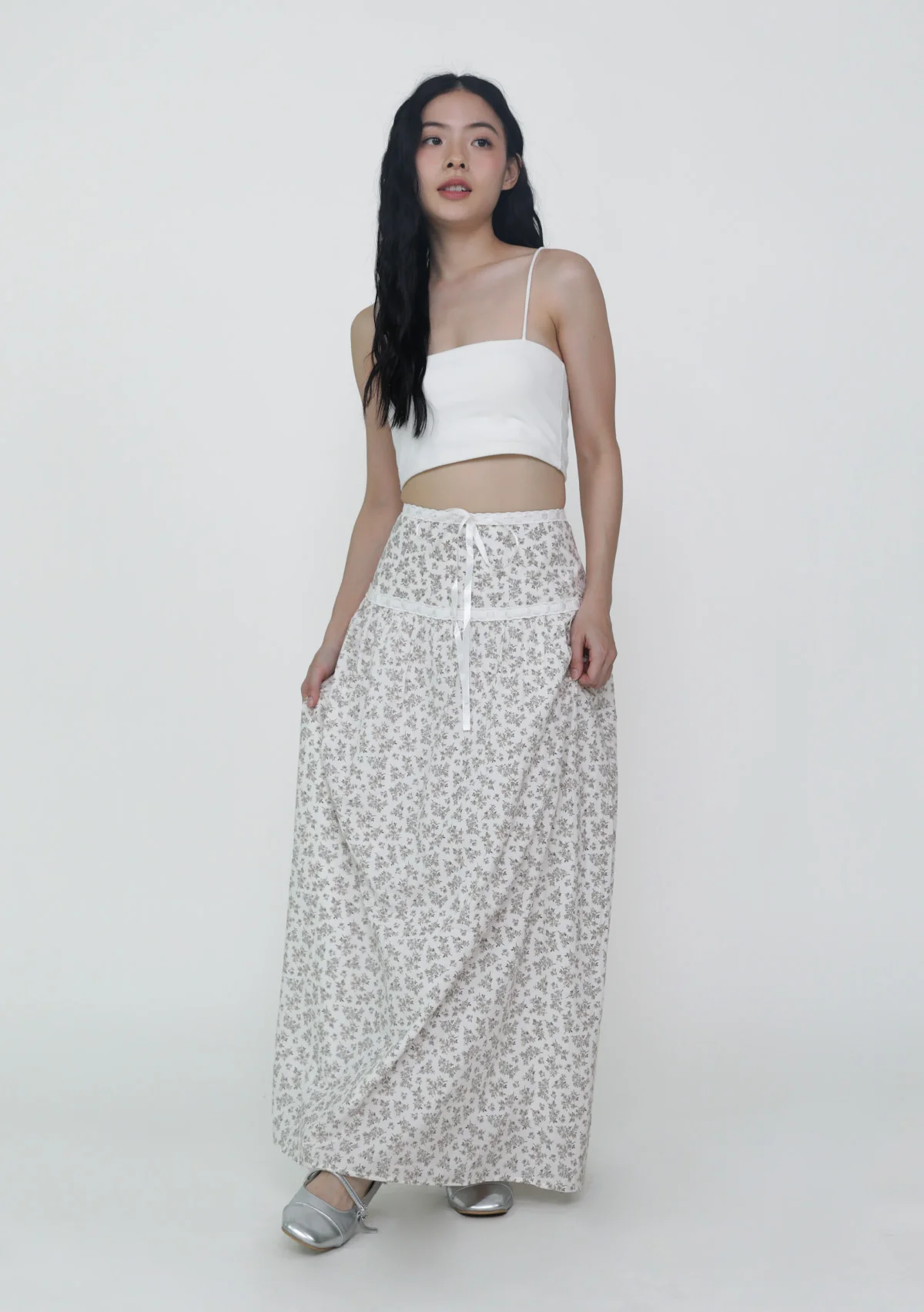 Winifred Ribbon Embroidery Maxi Skirt - Image 16