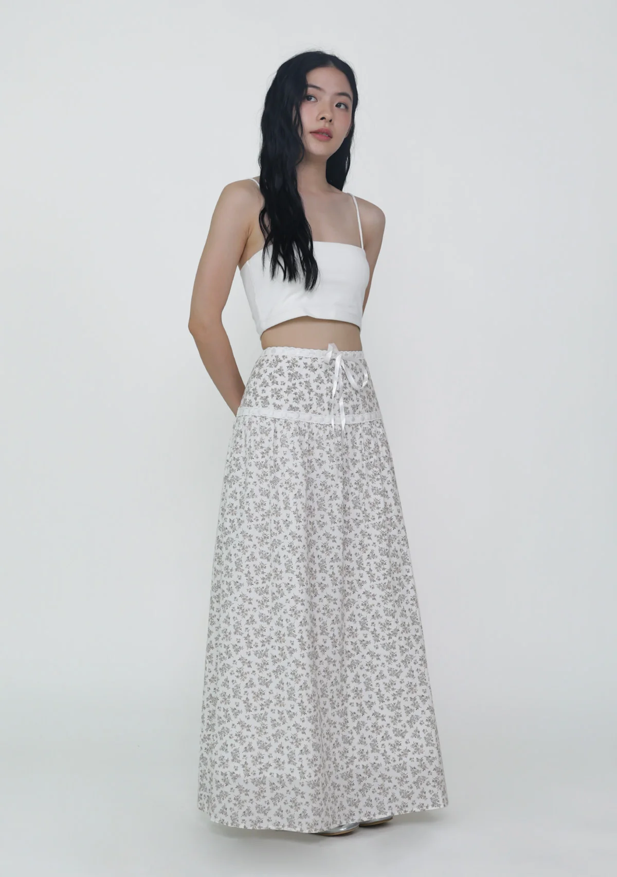 Winifred Ribbon Embroidery Maxi Skirt - Image 17