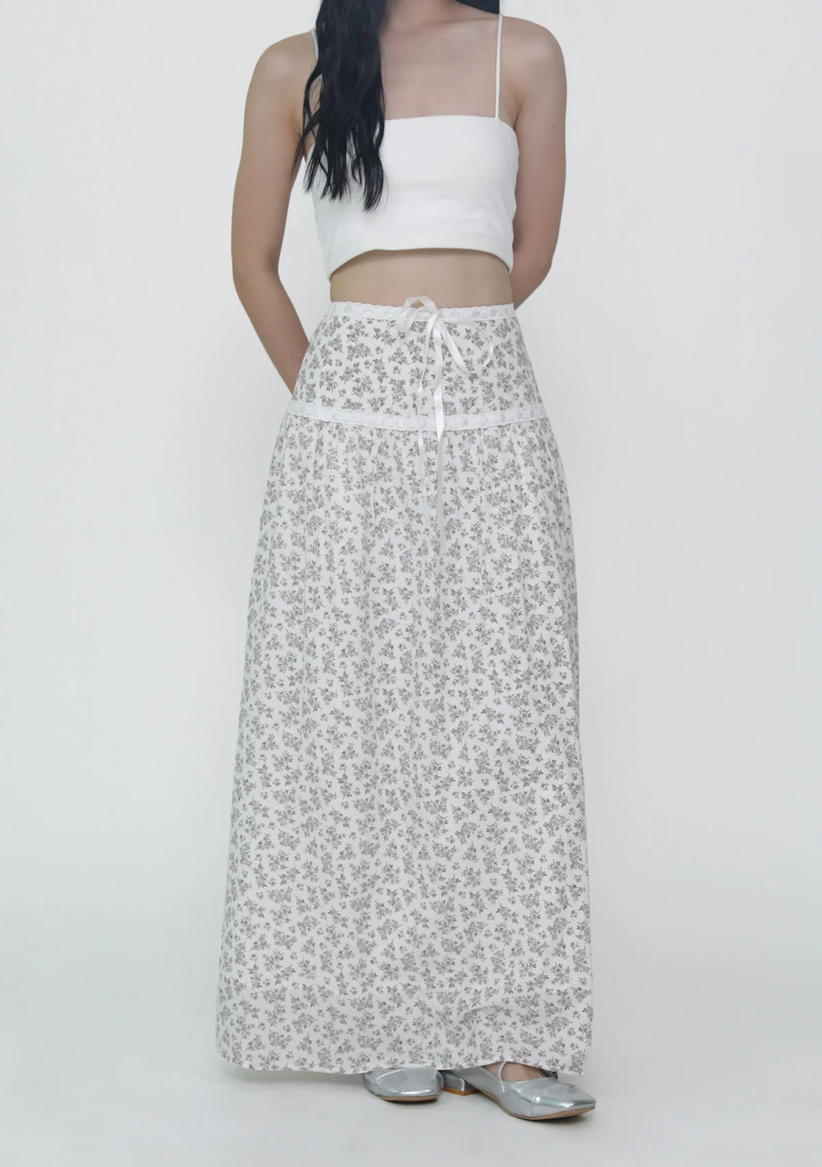 Winifred Ribbon Embroidery Maxi Skirt - Image 18