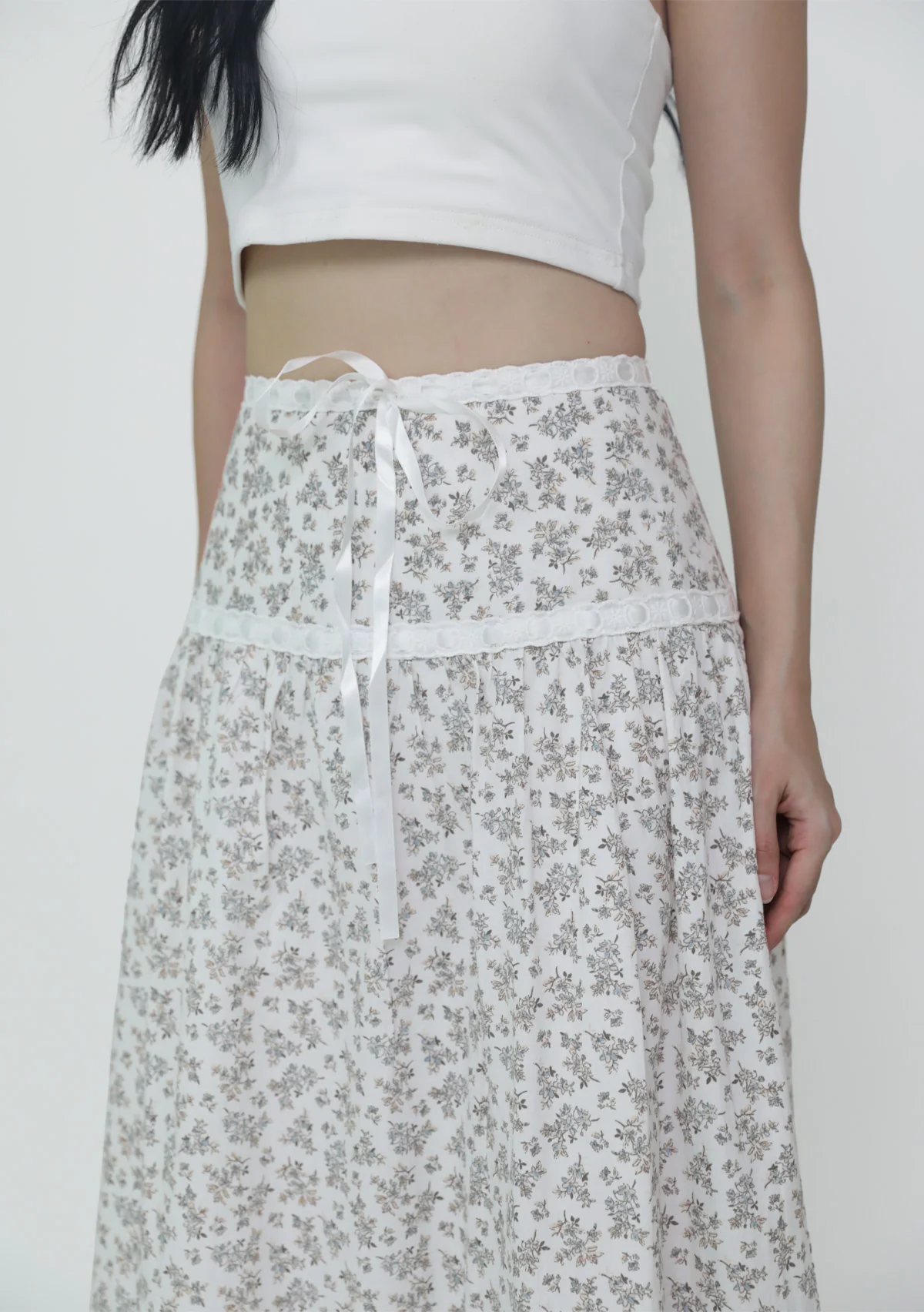 Winifred Ribbon Embroidery Maxi Skirt - Image 19