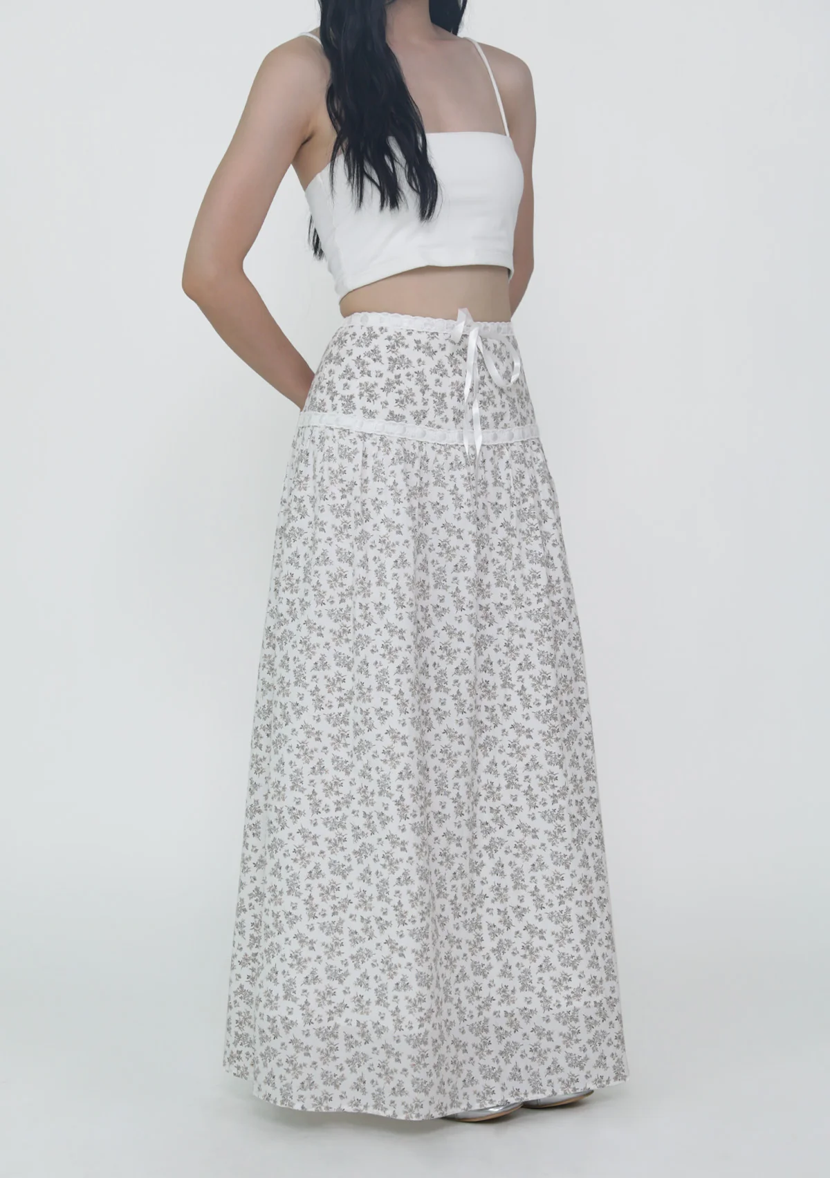 Winifred Ribbon Embroidery Maxi Skirt - Image 20