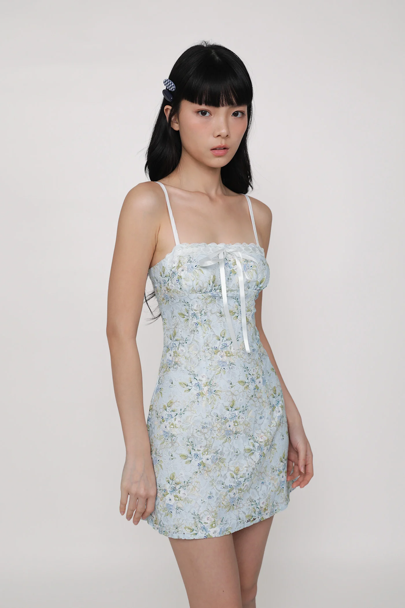 Winona Lace Floral Mini Dress - Image 10