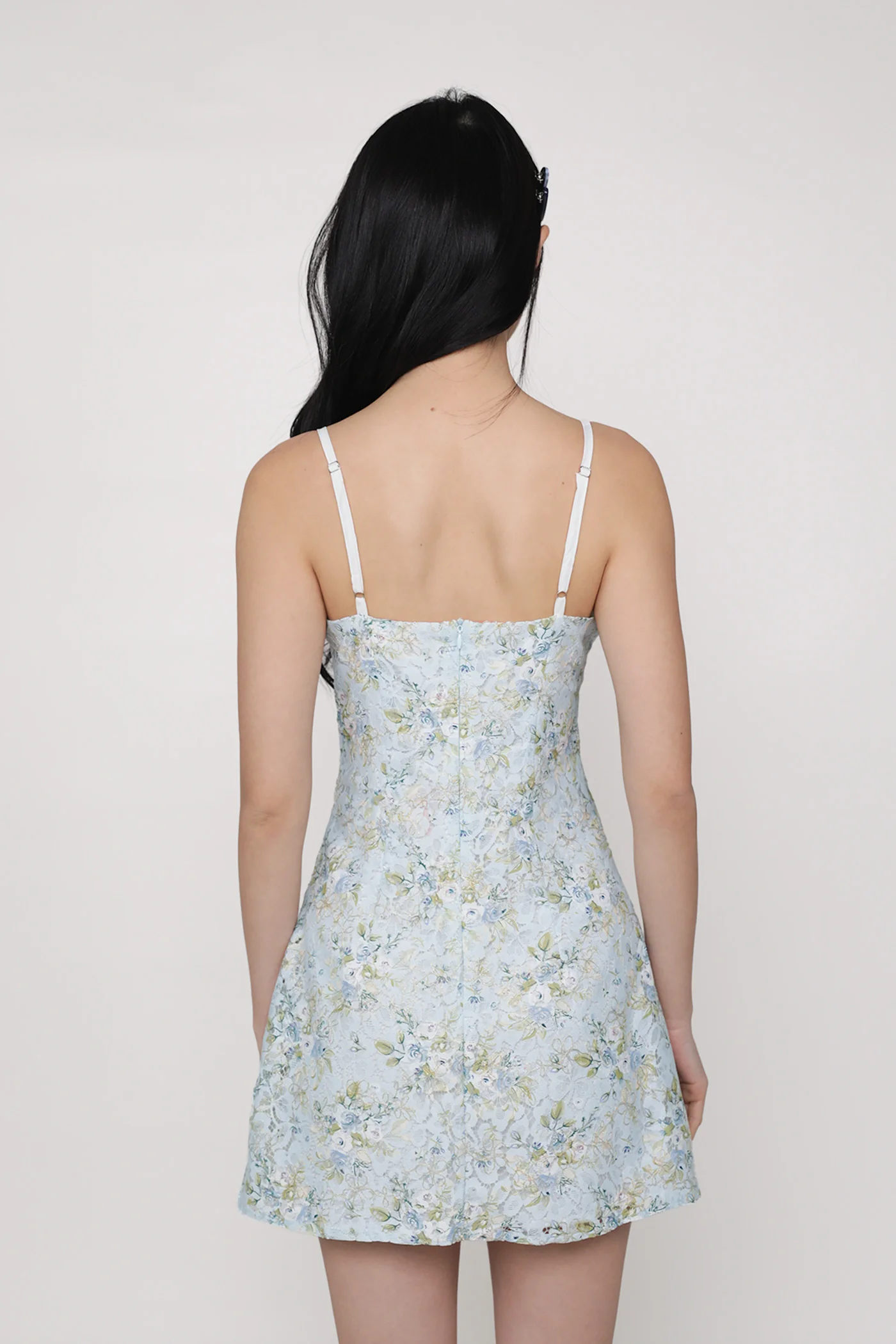 Winona Lace Floral Mini Dress - Image 12