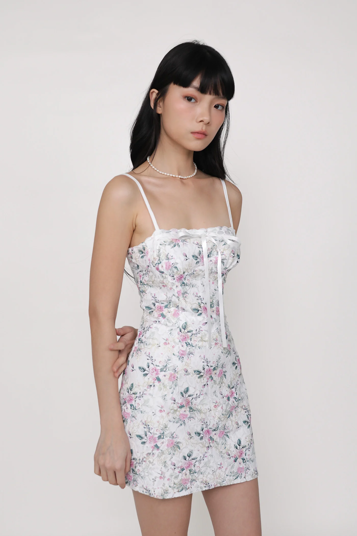 Winona Lace Floral Mini Dress - Image 13