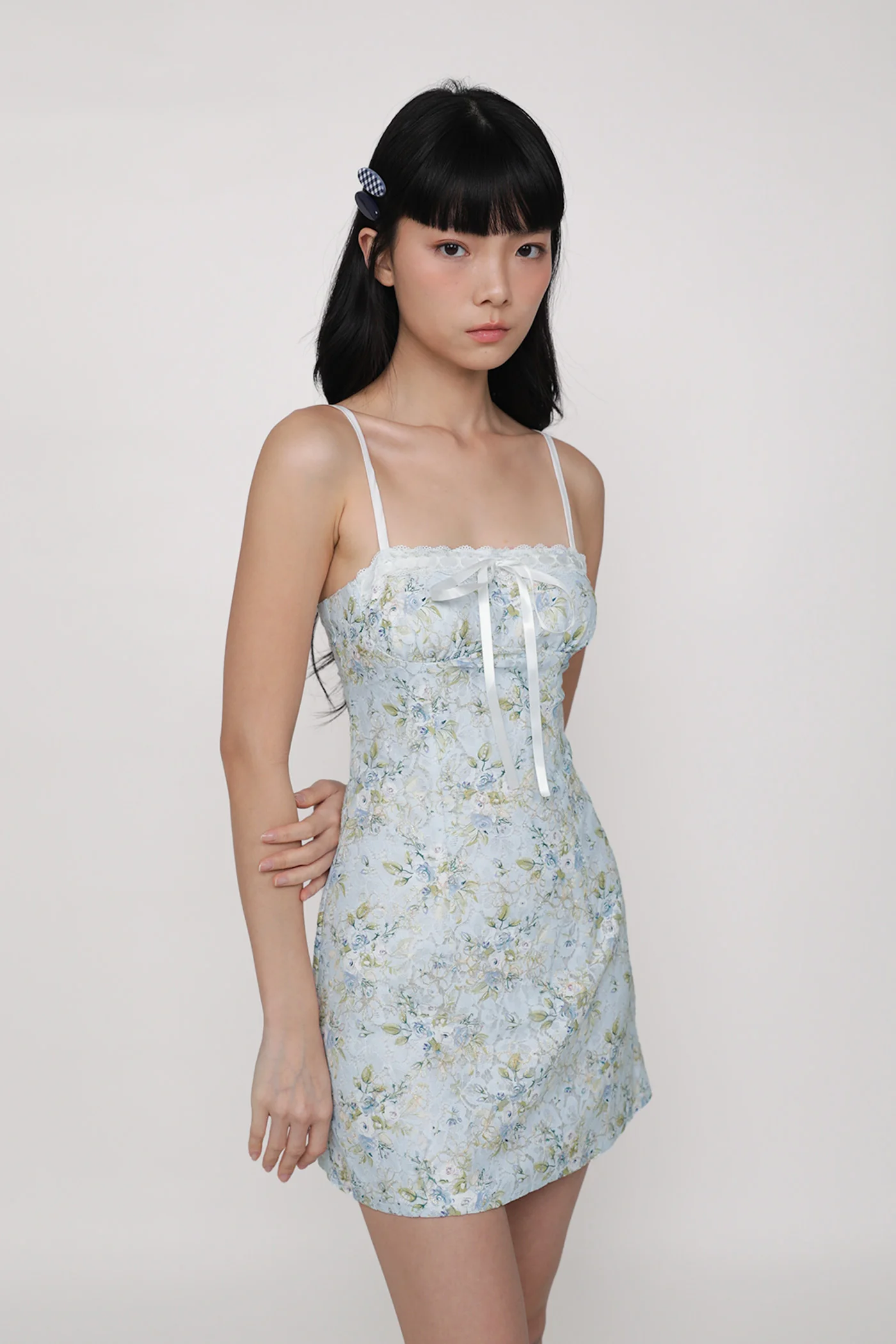 Winona Lace Floral Mini Dress - Image 2