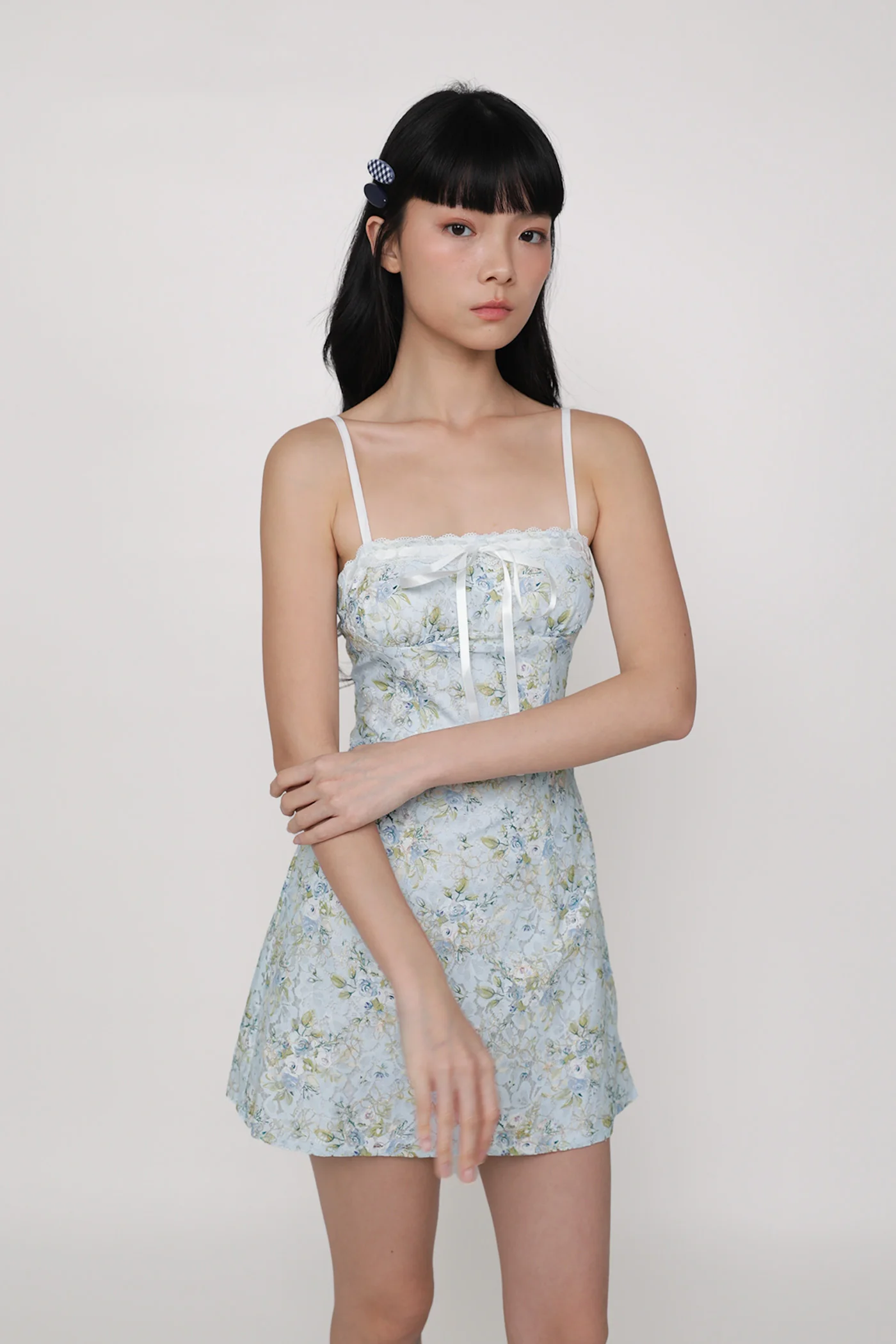 Winona Lace Floral Mini Dress - Image 4