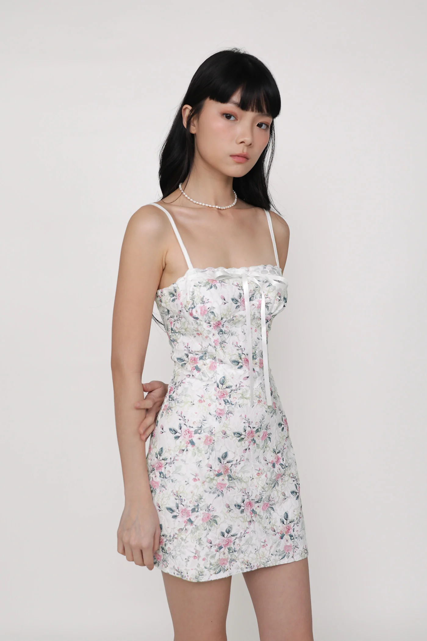 Winona Lace Floral Mini Dress - Image 7