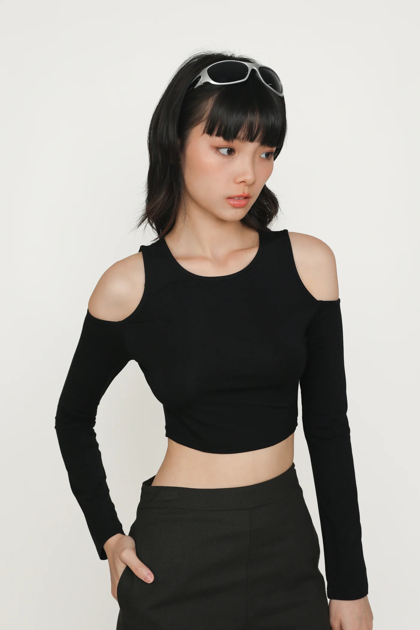 Xander Cold Shoulder Long Sleeve Top - Image 12
