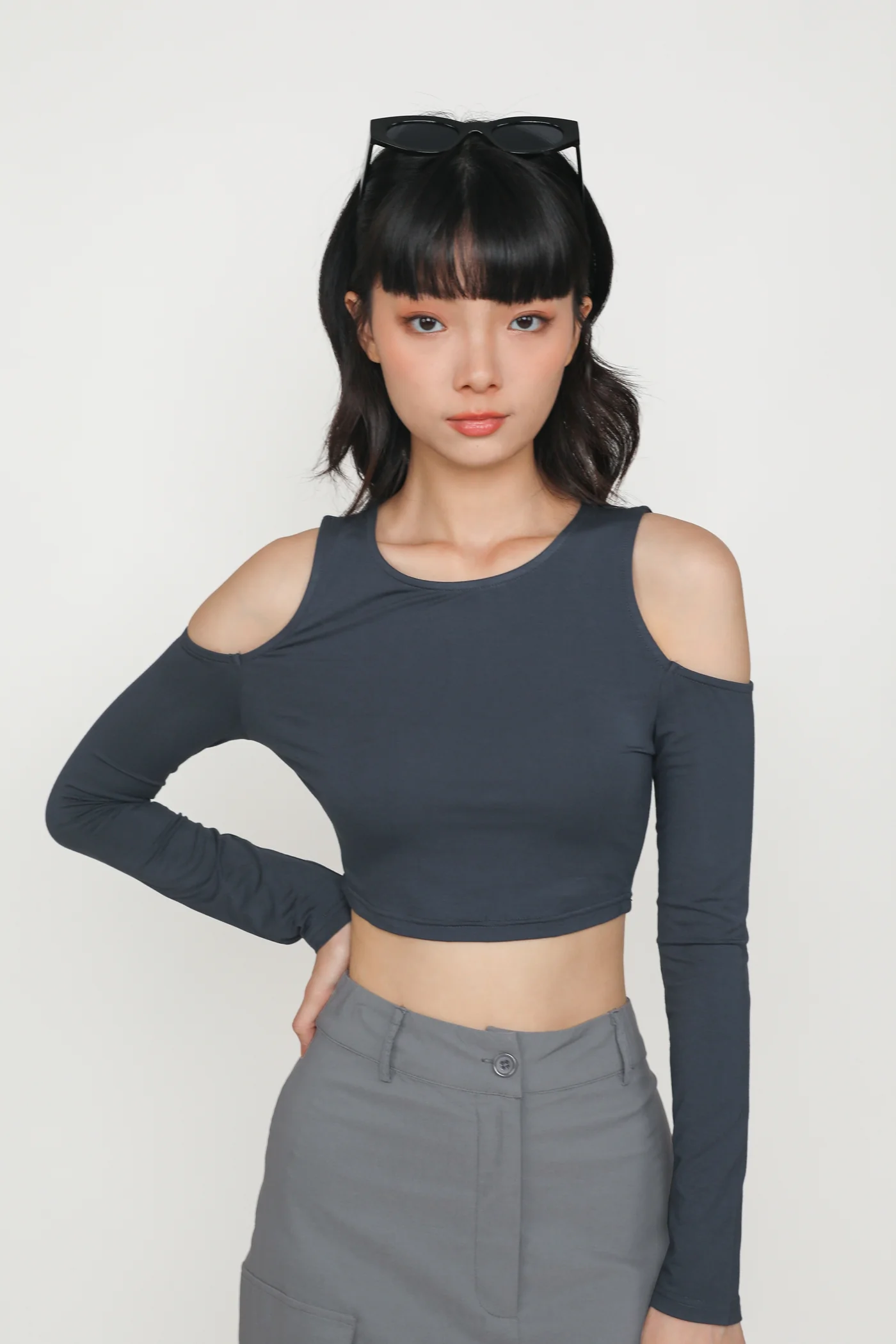 Xander Cold Shoulder Long Sleeve Top - Image 16