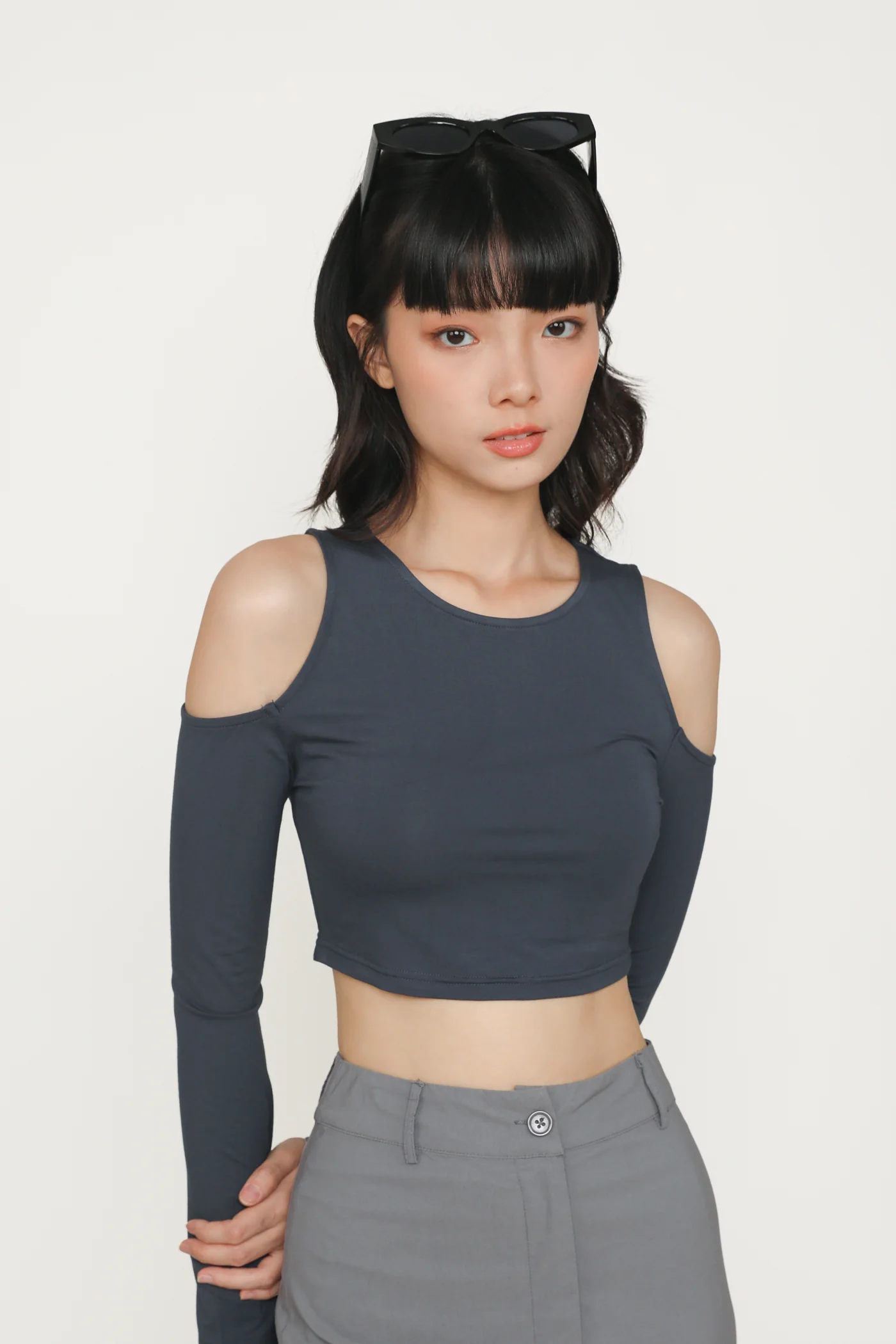 Xander Cold Shoulder Long Sleeve Top - Image 18