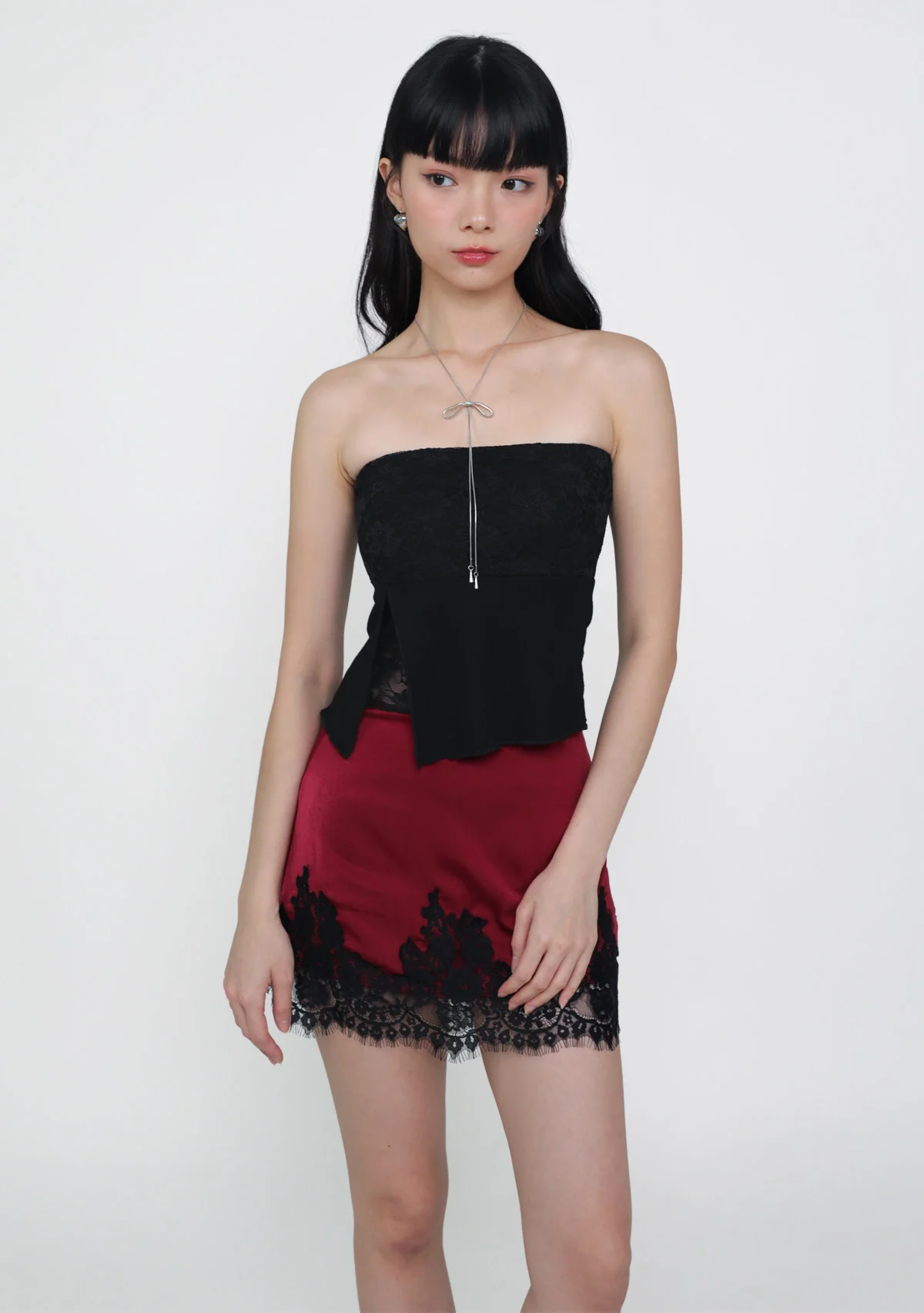 Xue Lace Hem Skorts - Image 2