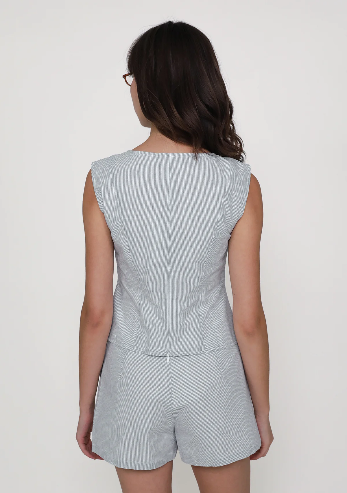 Yena Tailored Shorts (Striped) - Image 10