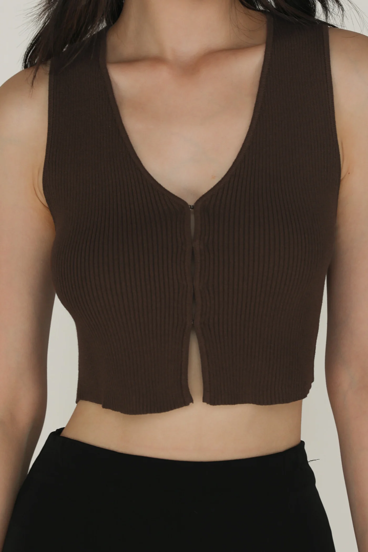 Yuka Hook Front Knit Top - Image 18