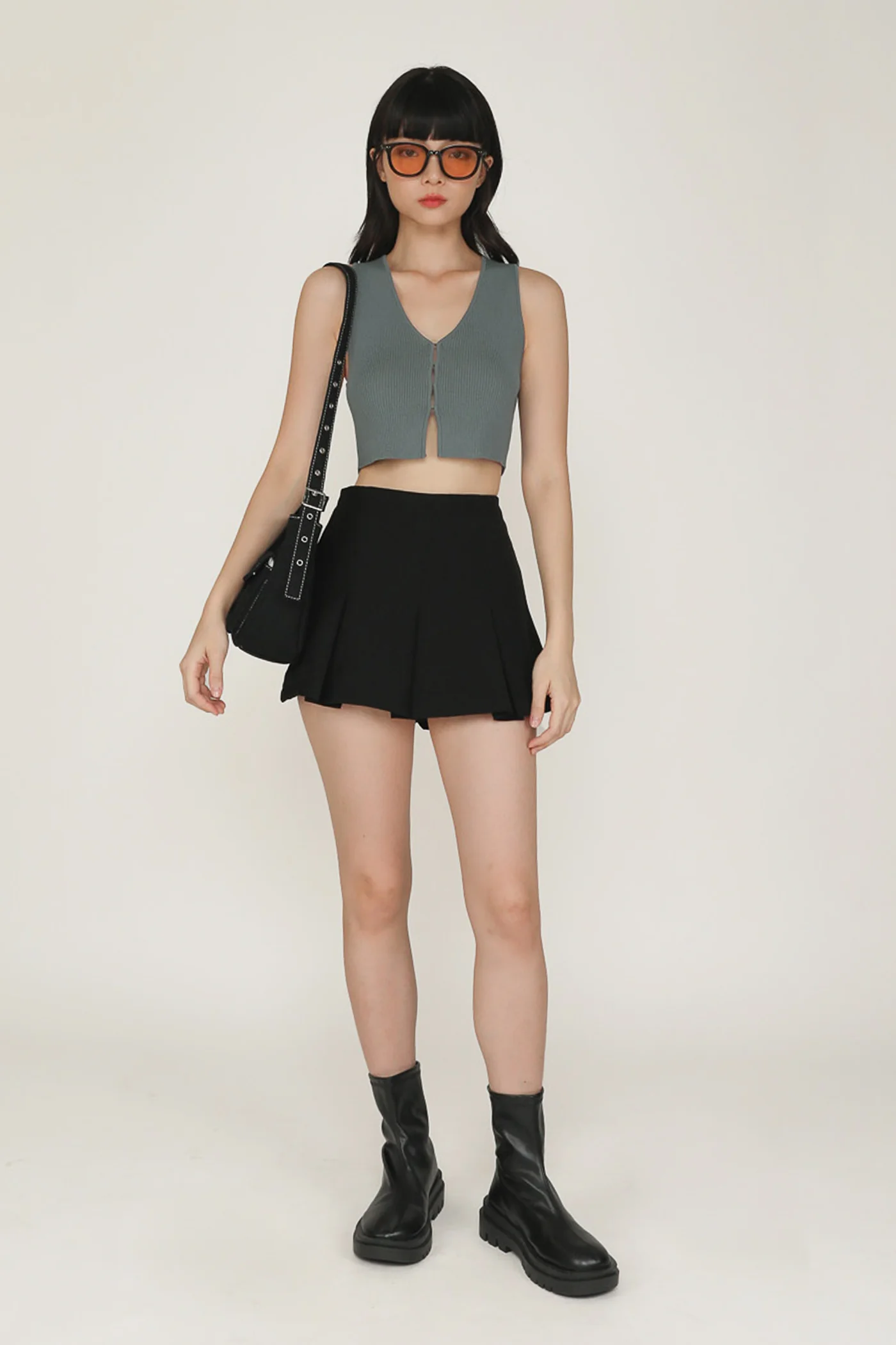 Yuka Hook Front Knit Top - Image 2