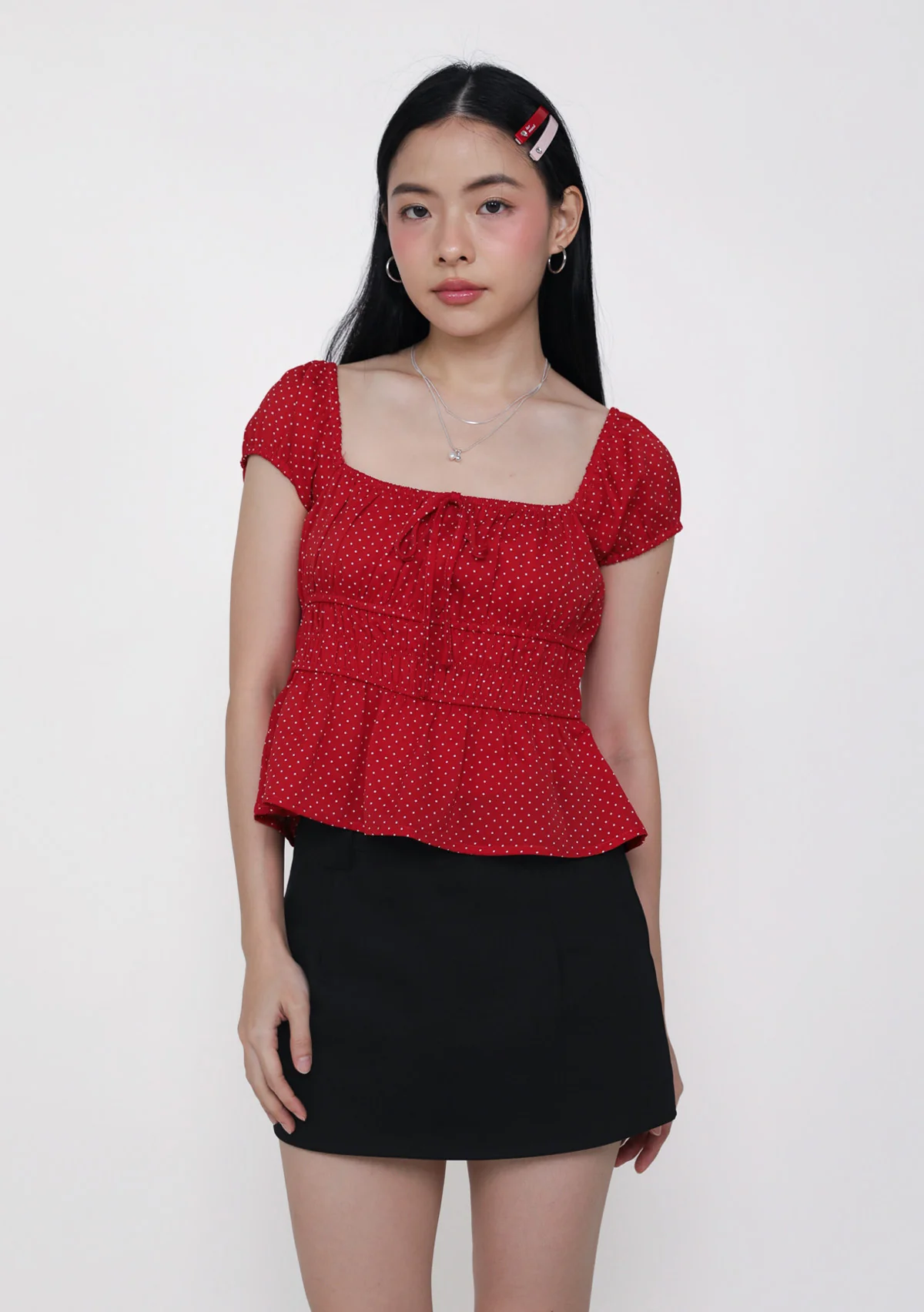 Yukari Babydoll Top (Polka Dot) - Image 11
