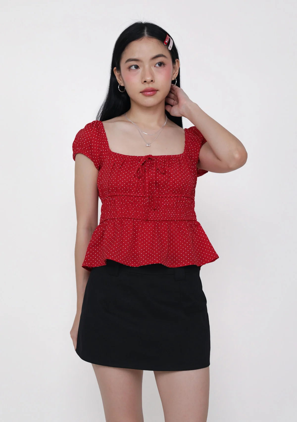 Yukari Babydoll Top (Polka Dot) - Image 13