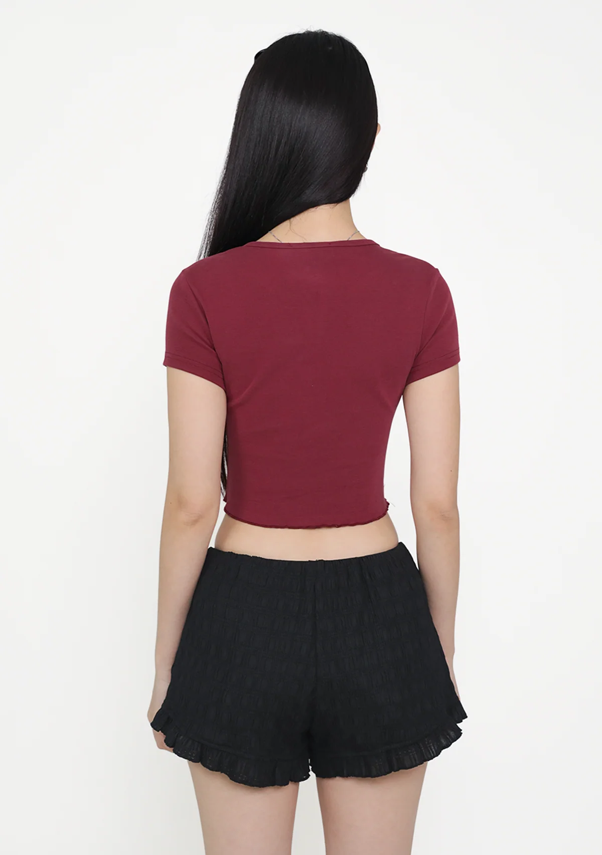 Yura Wavy Hem Baby Tee - Image 16