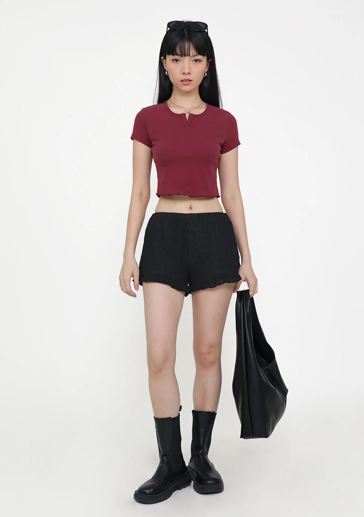 Yura Wavy Hem Baby Tee - Image 4