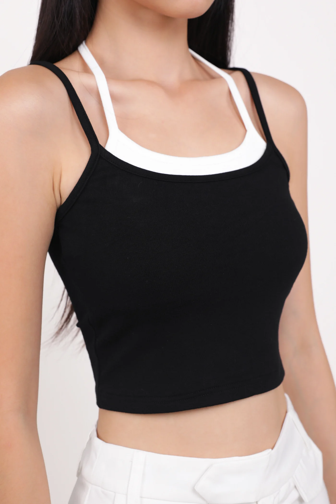 Yuri Layered Basic Crop Padded Top - Image 10