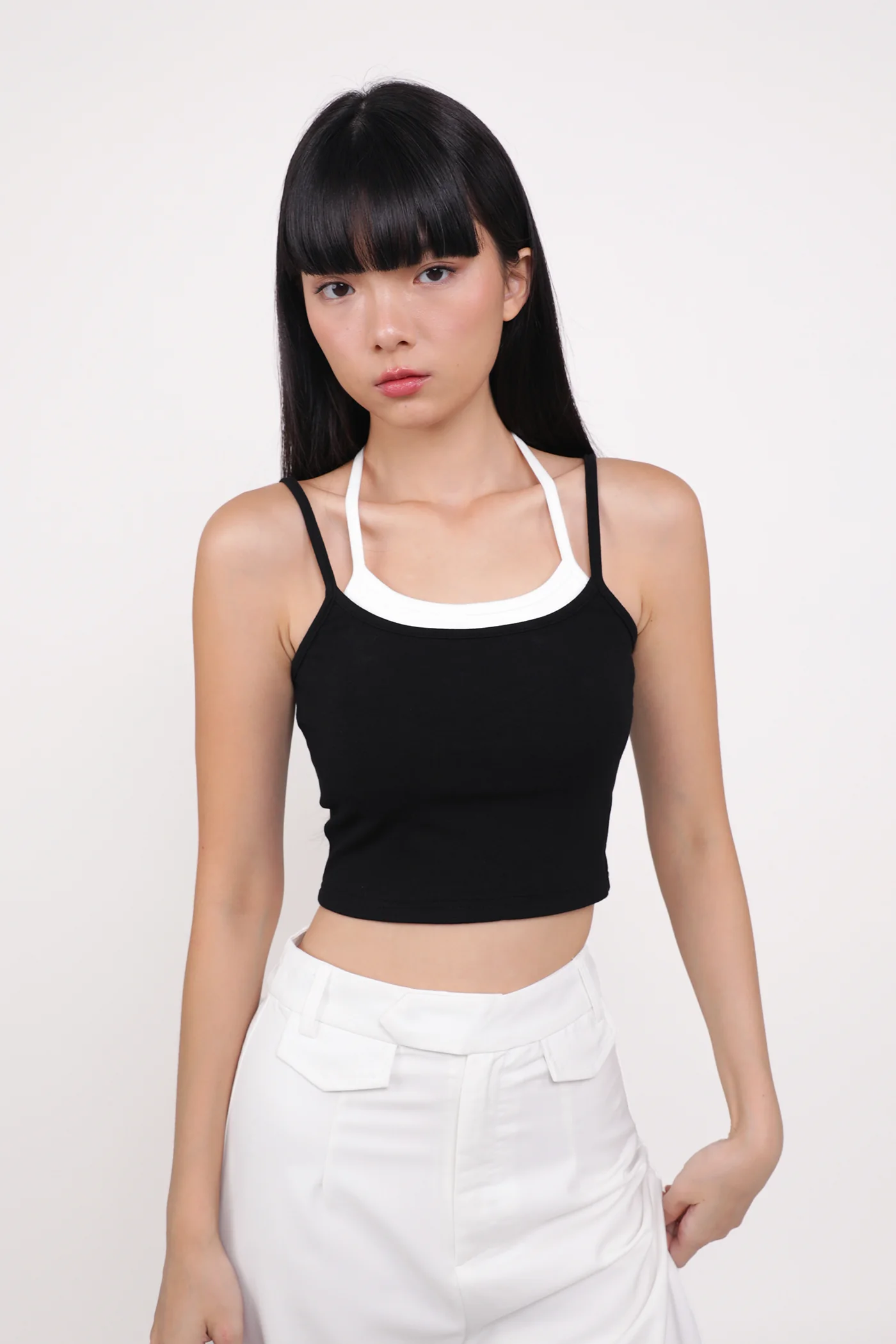 Yuri Layered Basic Crop Padded Top - Image 3