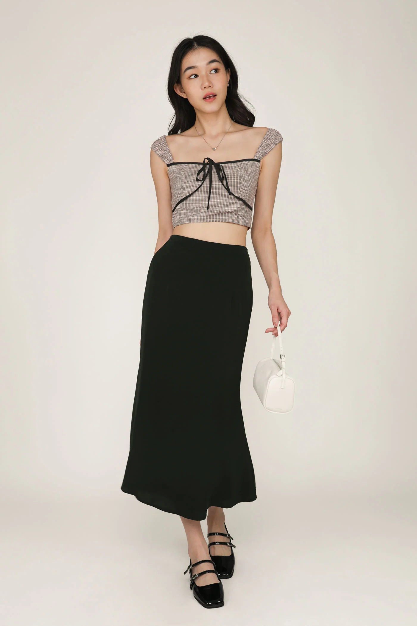 Zador Ruched Strap Crop Top - Image 15