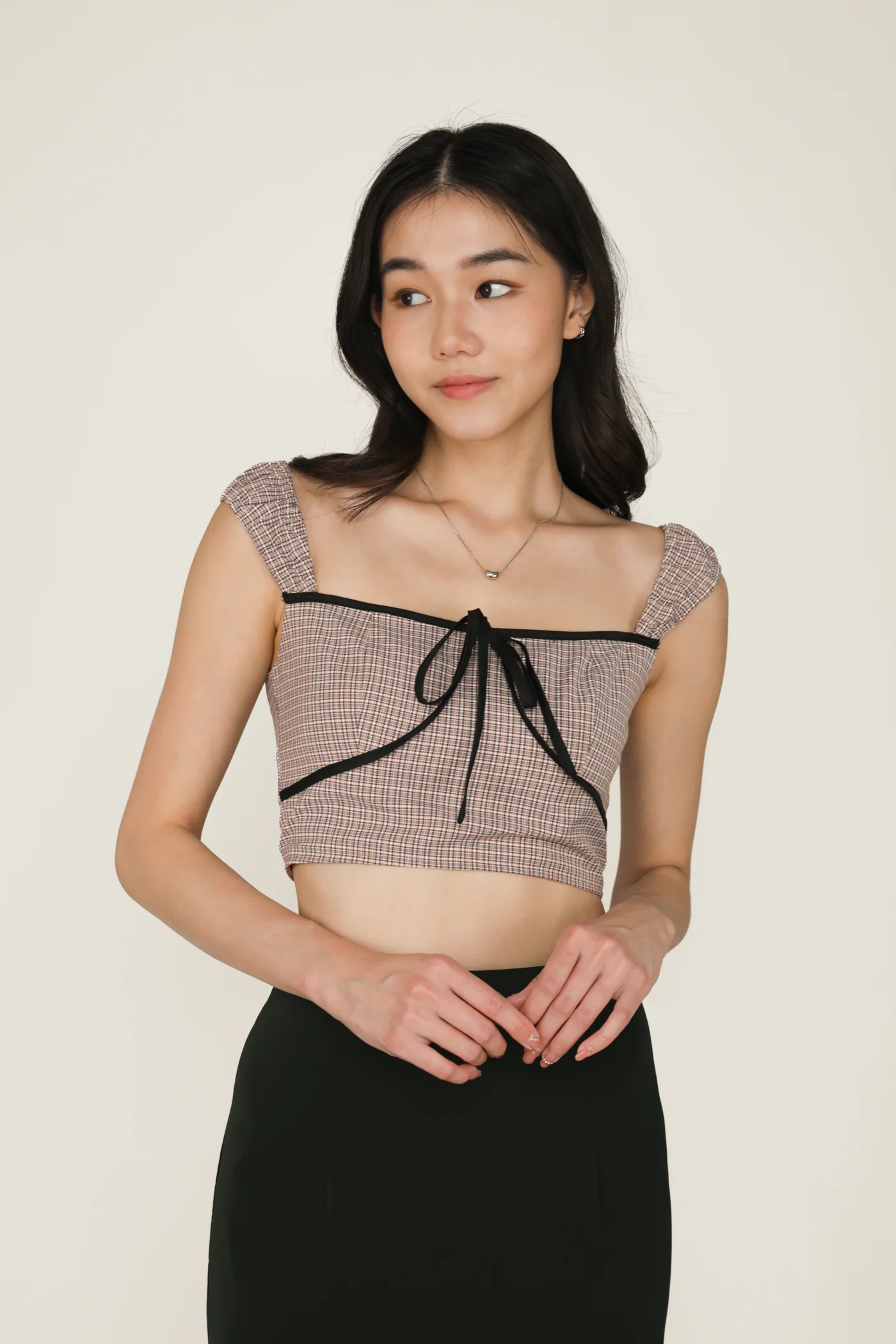 Zador Ruched Strap Crop Top - Image 19