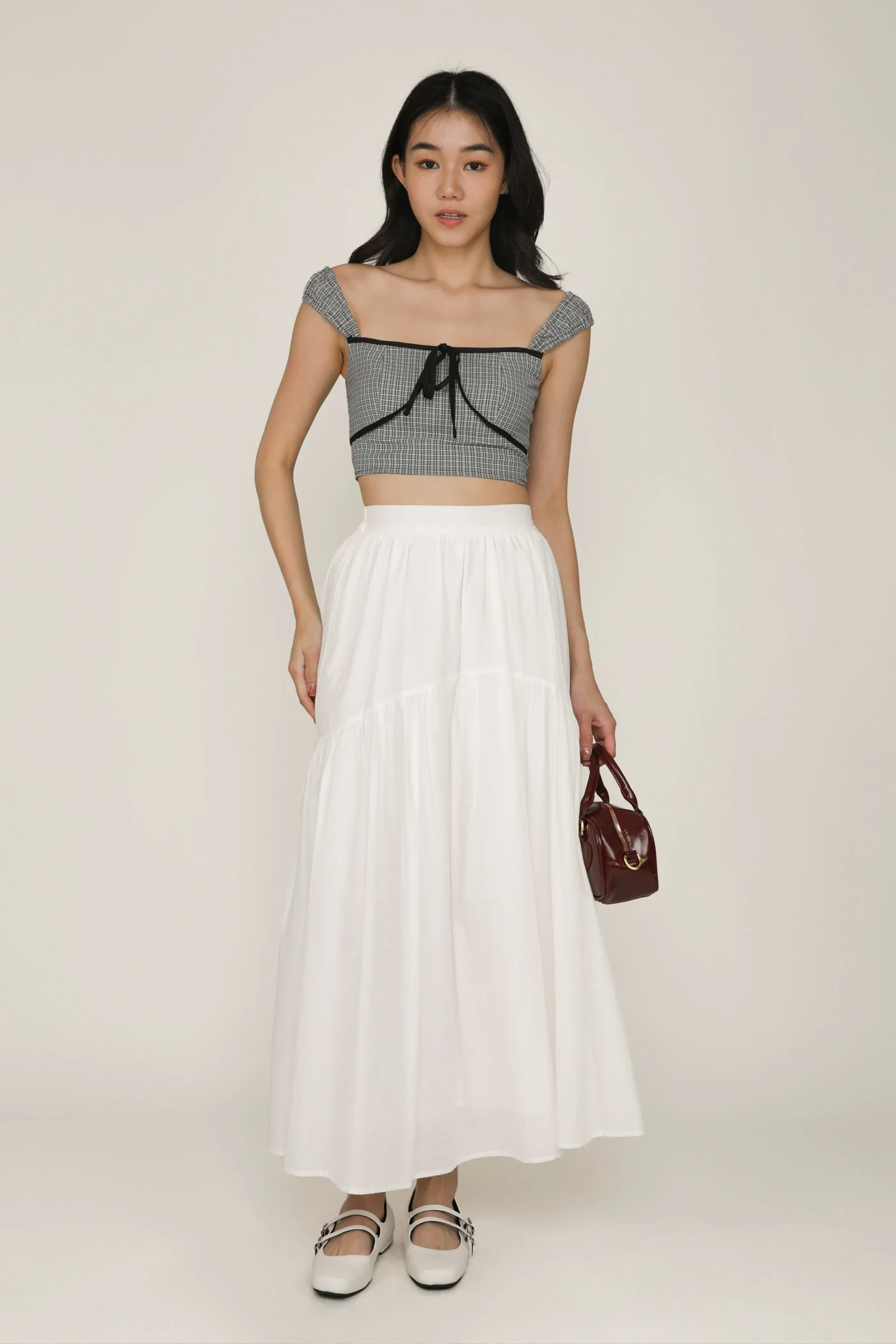 Zador Ruched Strap Crop Top - Image 8