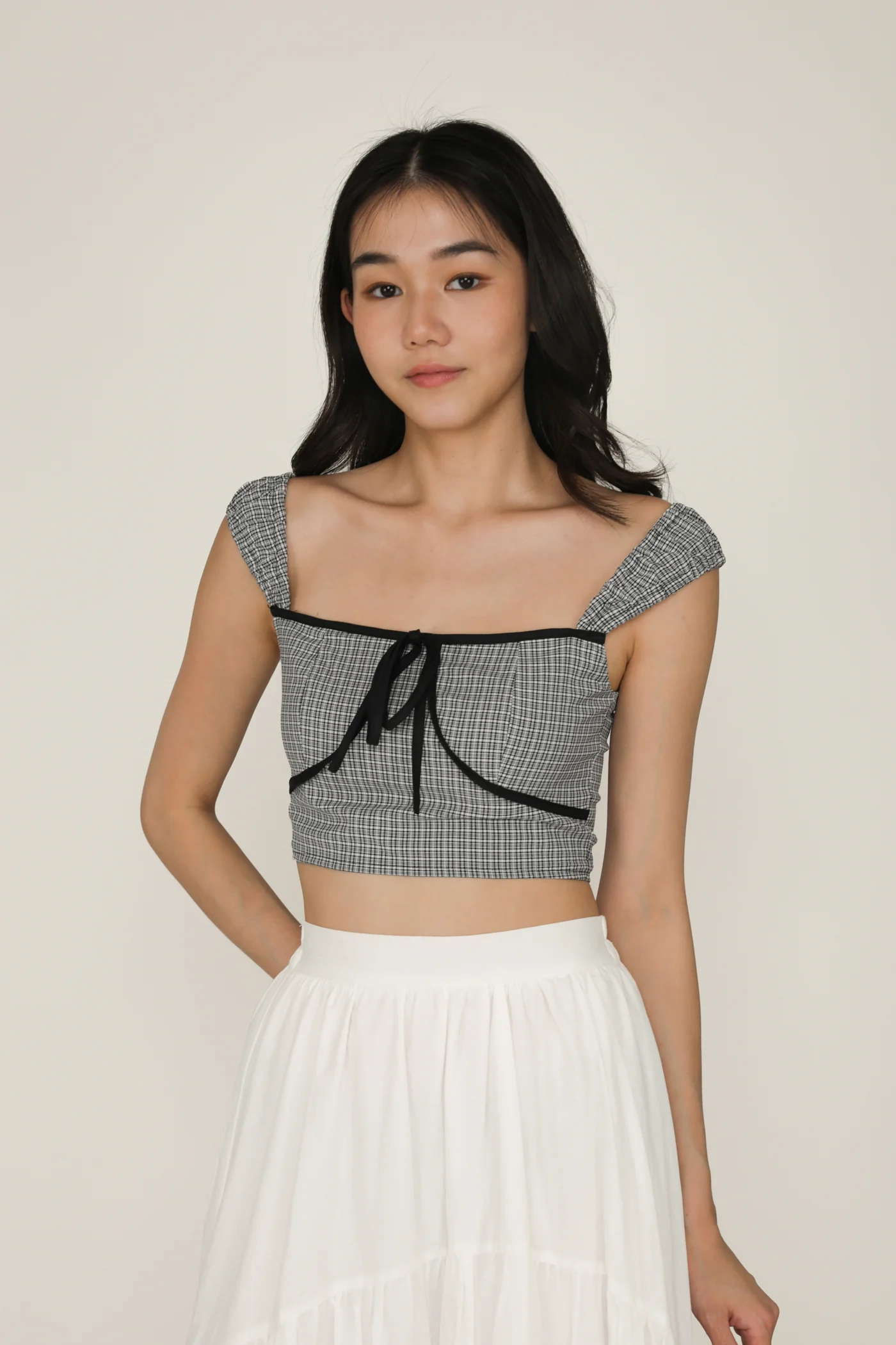 Zador Ruched Strap Crop Top - Image 9