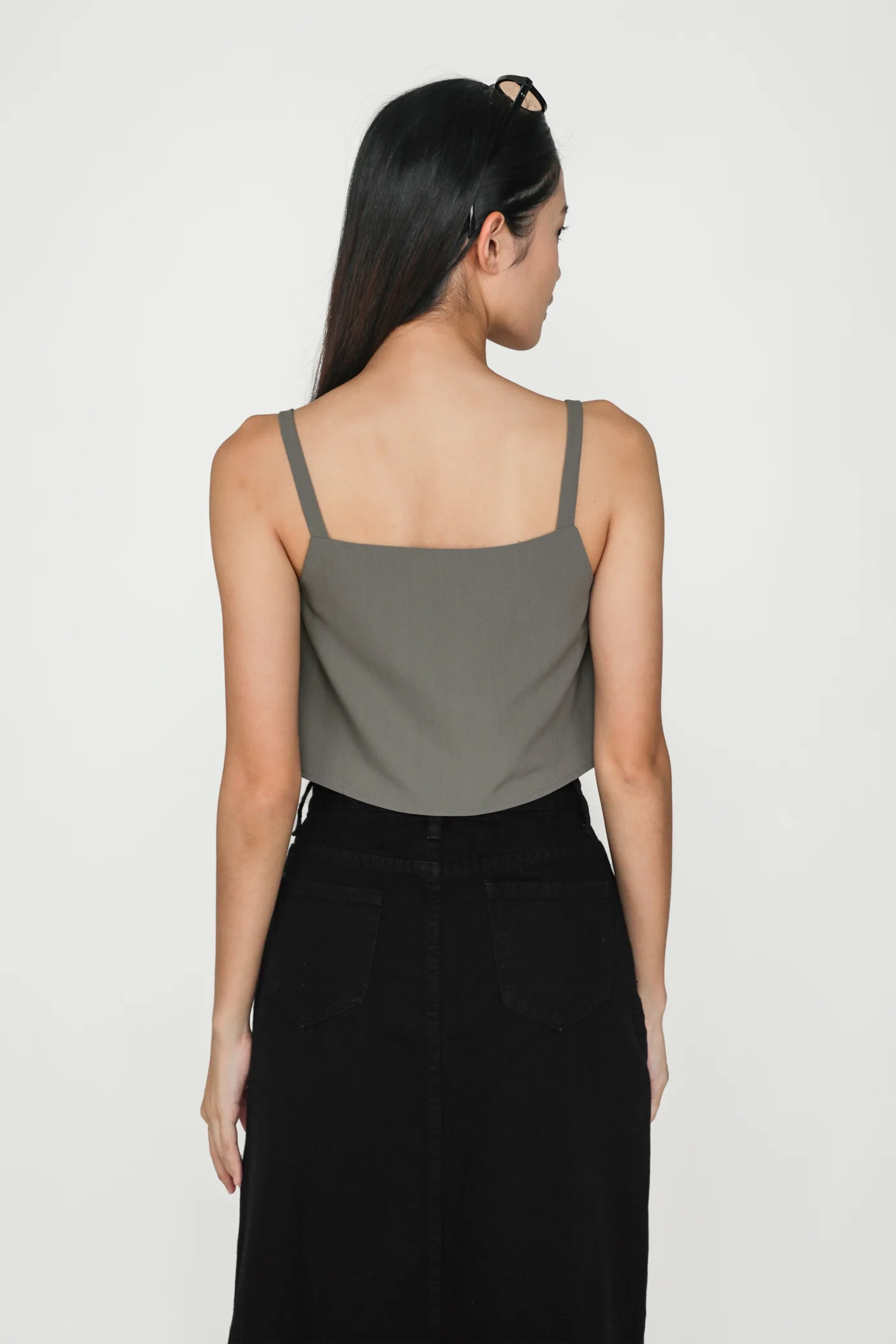 Zoey Basic Flare Crop Top - Image 19