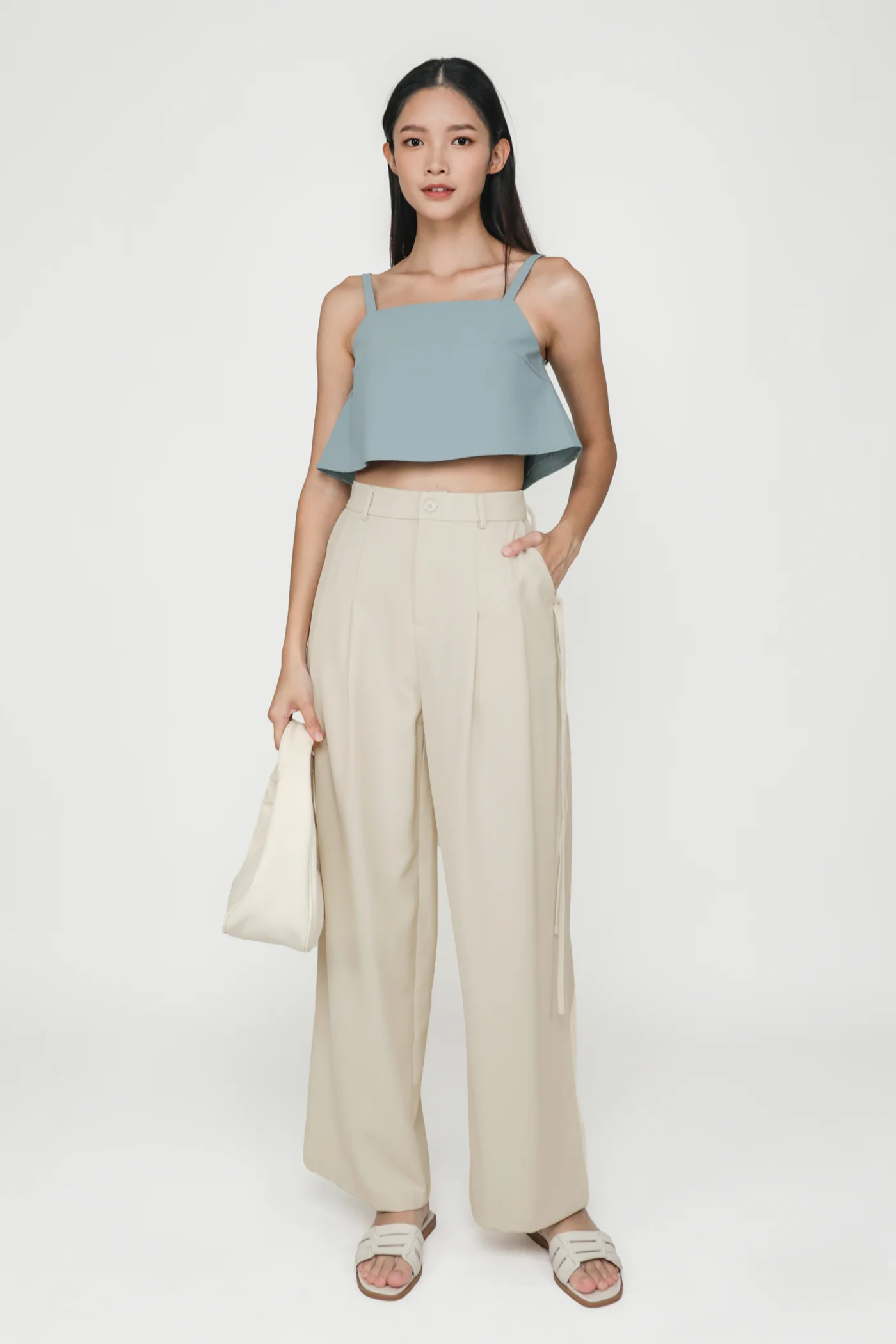 Zoey Basic Flare Crop Top - Image 23