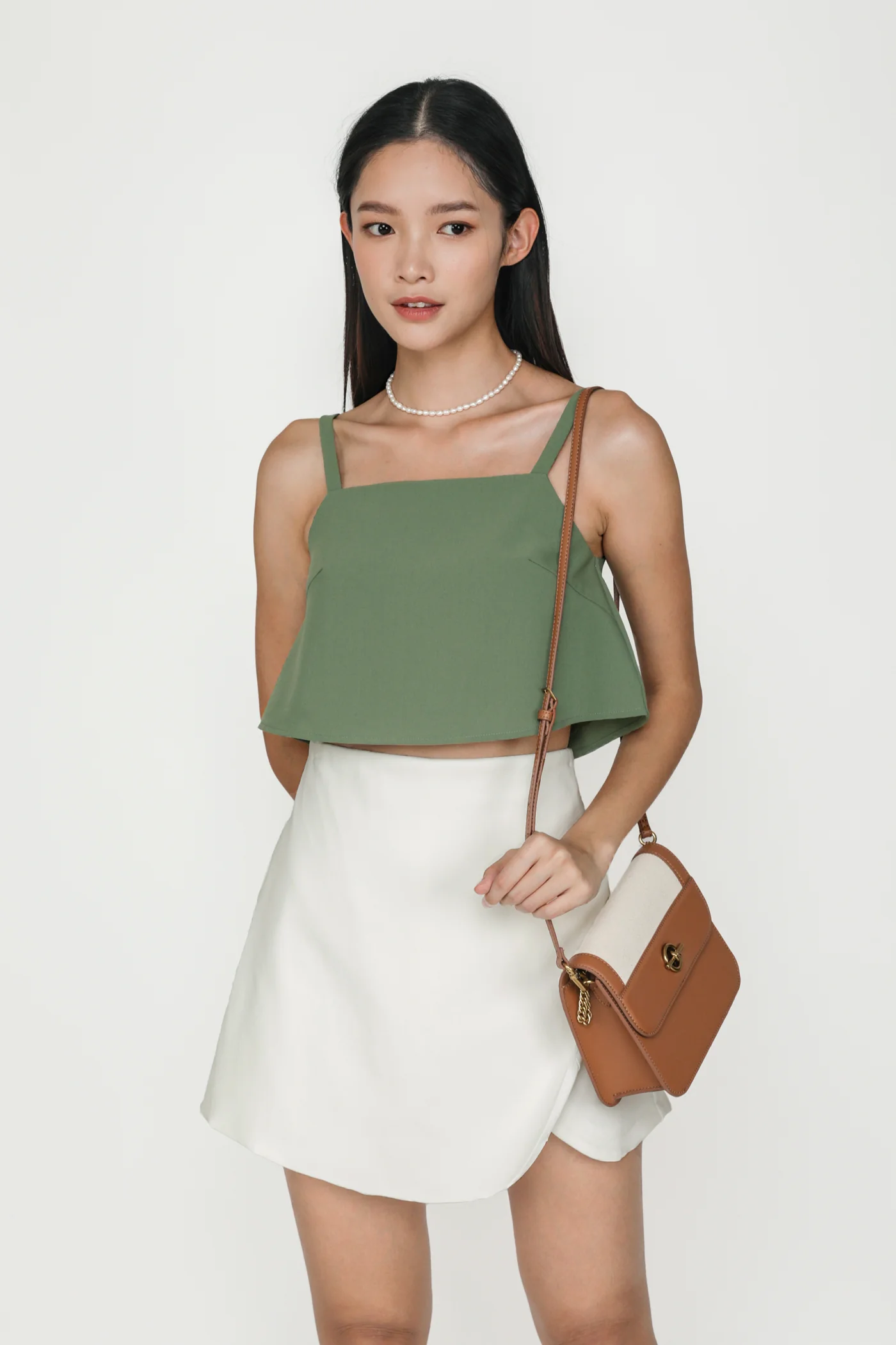 Zoey Basic Flare Crop Top - Image 25