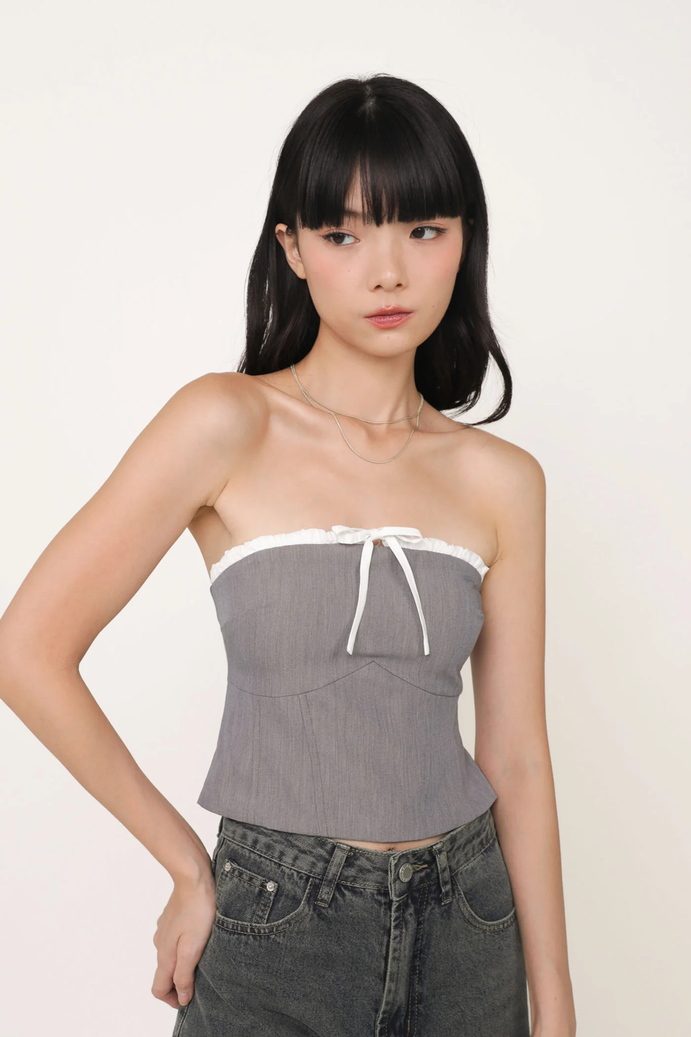 Zyla Contrast Tube Padded Top - Image 10