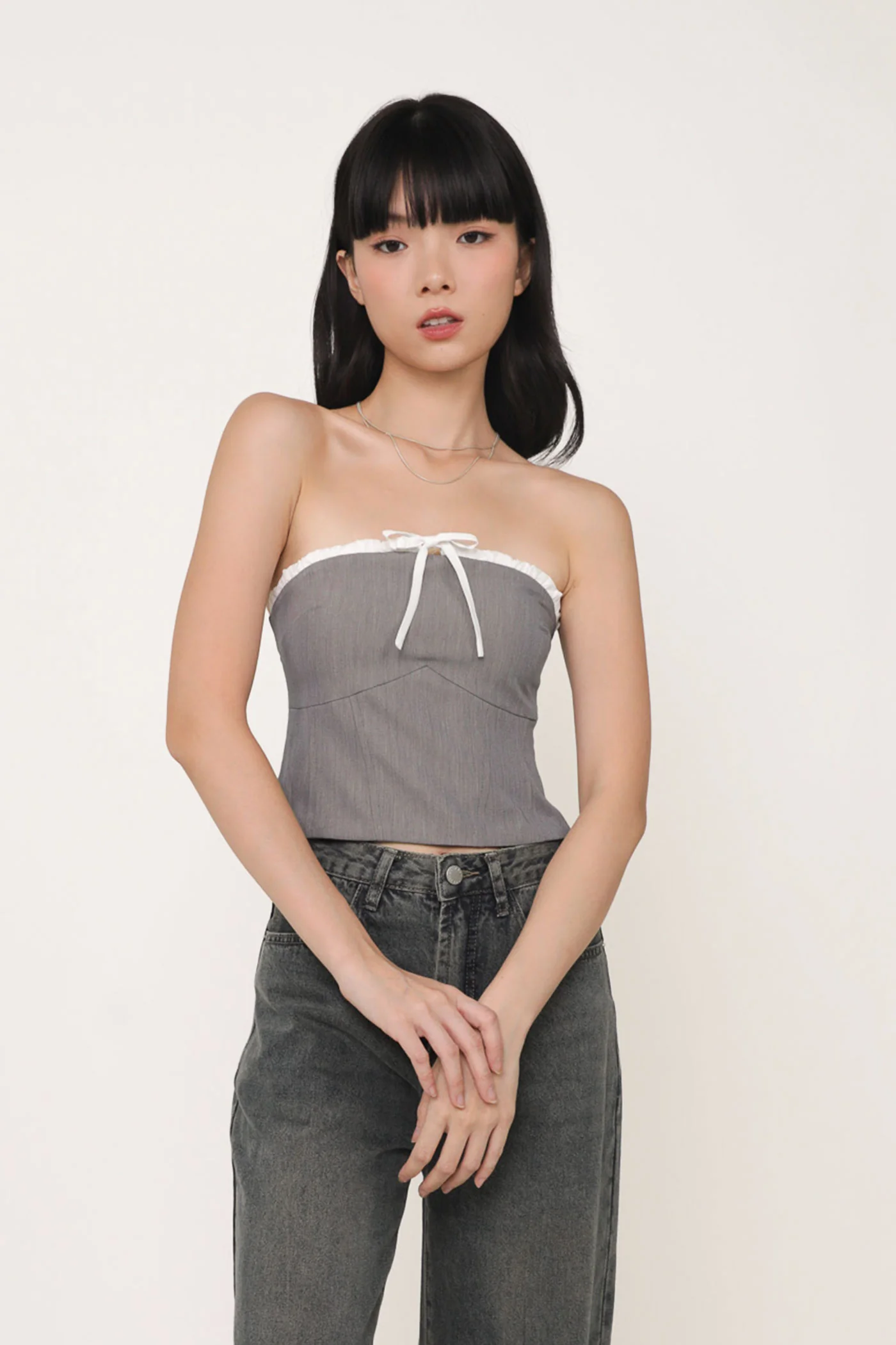 Zyla Contrast Tube Padded Top - Image 8